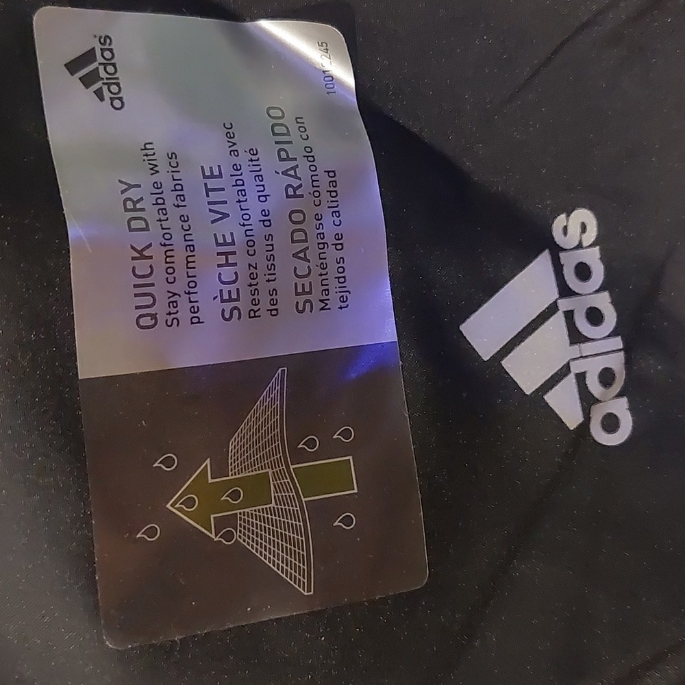 Black and green Adidas athletic shorts - Picture 3 of 5